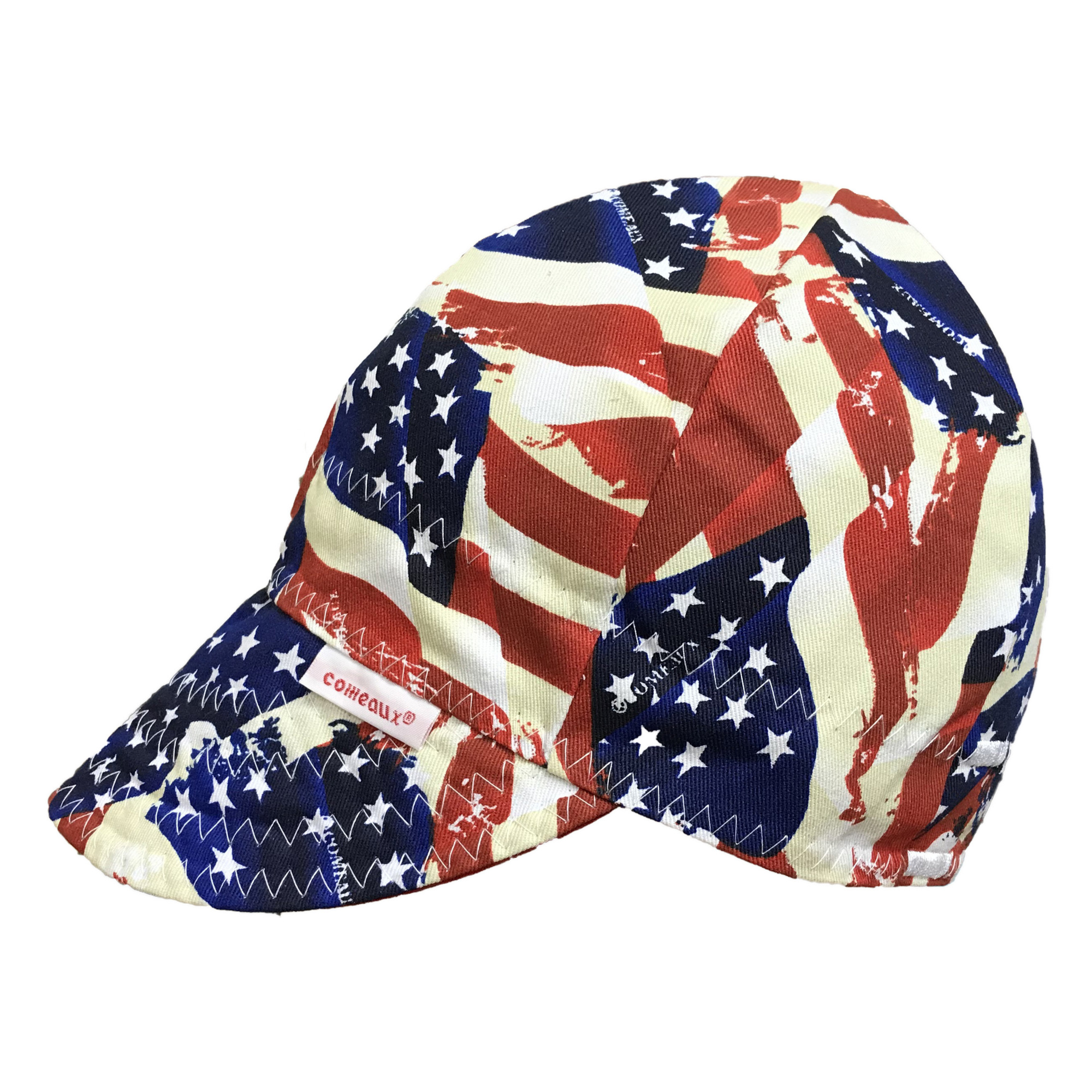 K-T Industries Welding Cap — Stars and Stripes, 100% Cotton, Model# 4-3126